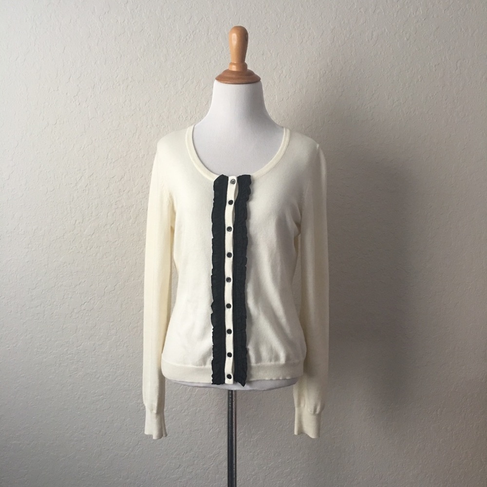 The Limited M Button Down cardigan white